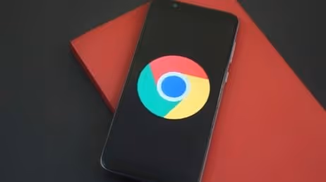 Smartphone displaying Google Chrome app logo