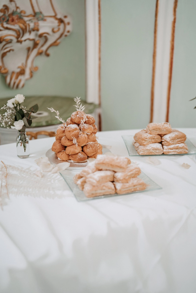 Nachtischbuffett auf einer Hochzeit