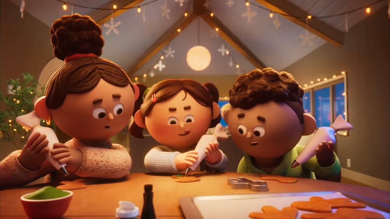 A screenshot from the Kroger Holiday ad