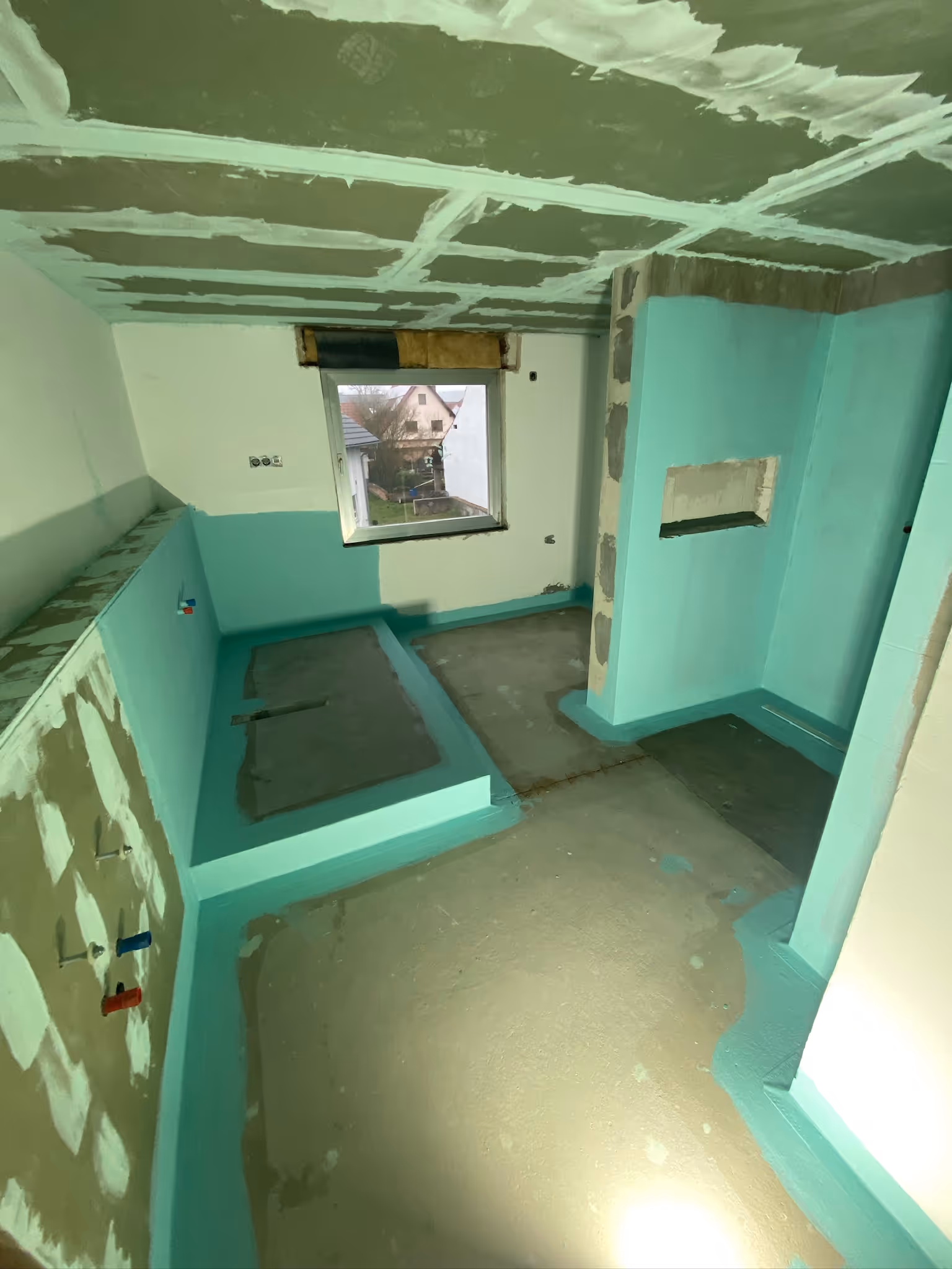 Badezimmerfliesen in Steinoptik professionell verlegt in Alzenau