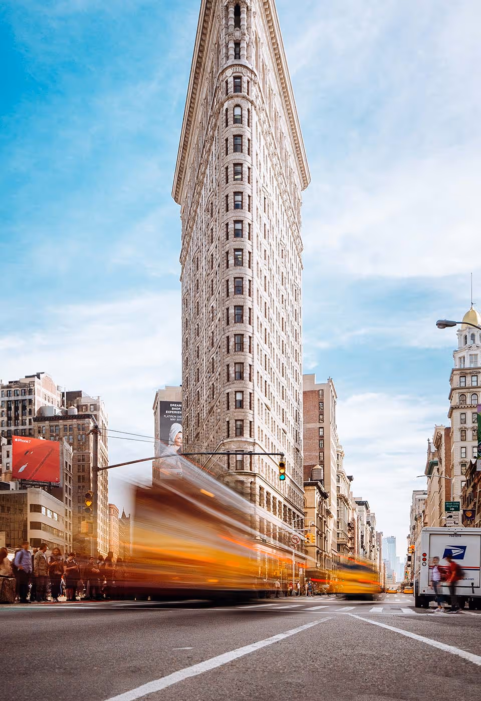 Pedestrian crossing on the street in New York city.