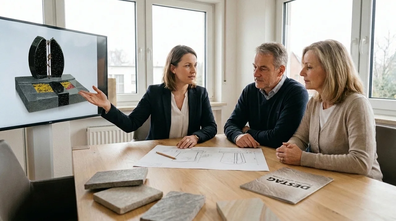 Individueller Grabstein: Von der Skizze zum fertigen Design