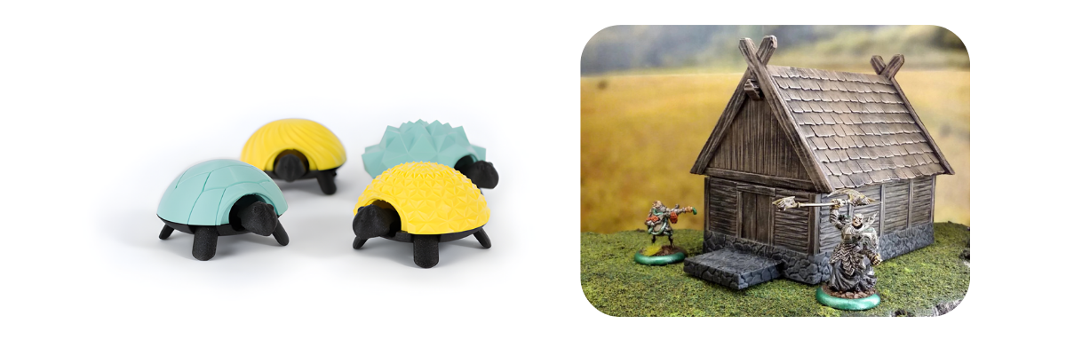 3D Vikings products, turtles and a mini fantasy home