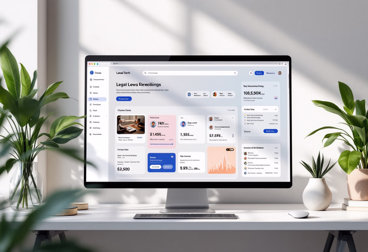 [interface] screenshot of core features (for a ai legal tech company)