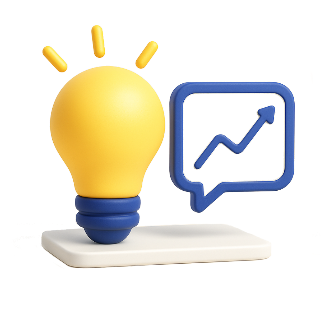 אייקון נורת רעיון מוארת