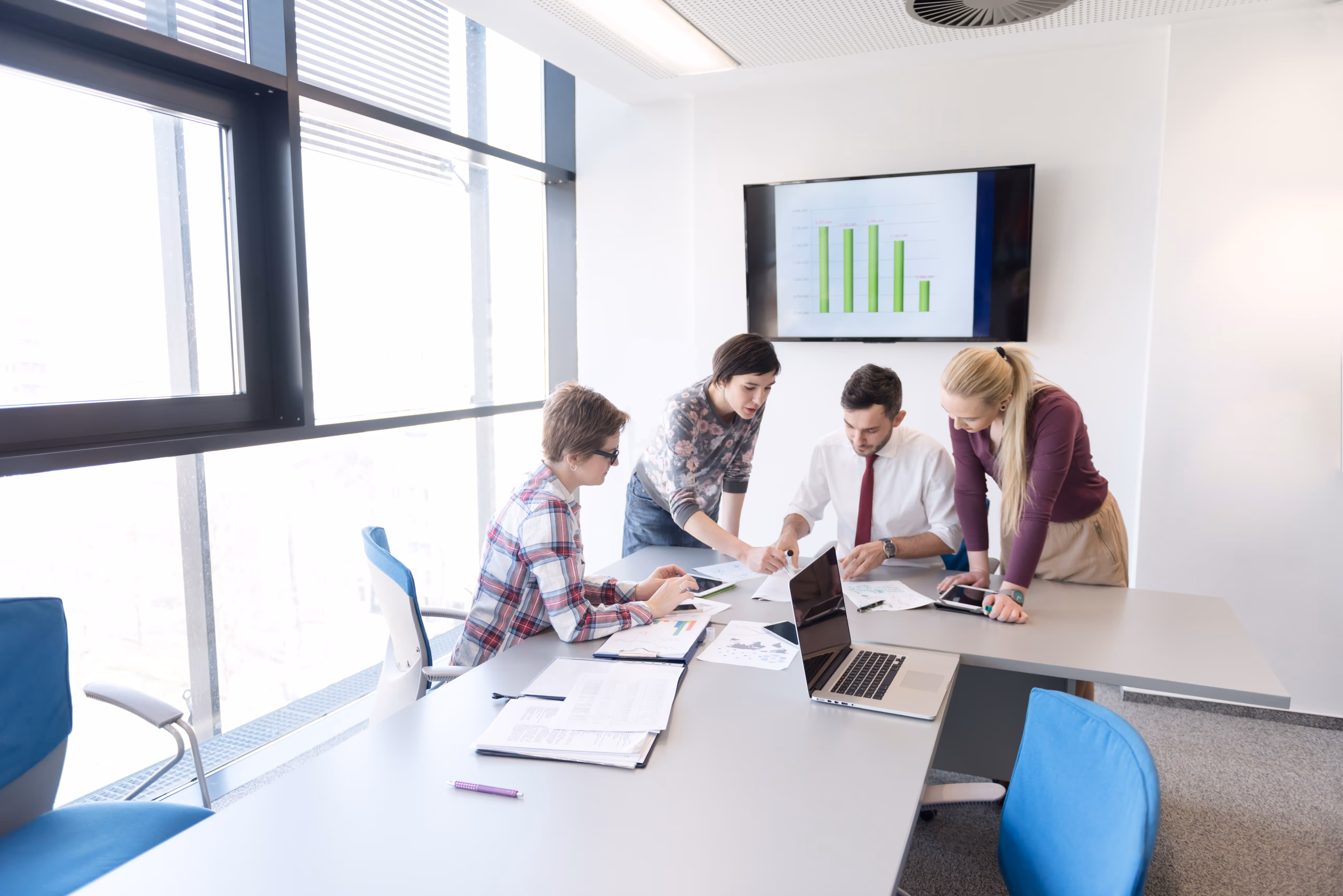 image of job interview (for a trucking company)