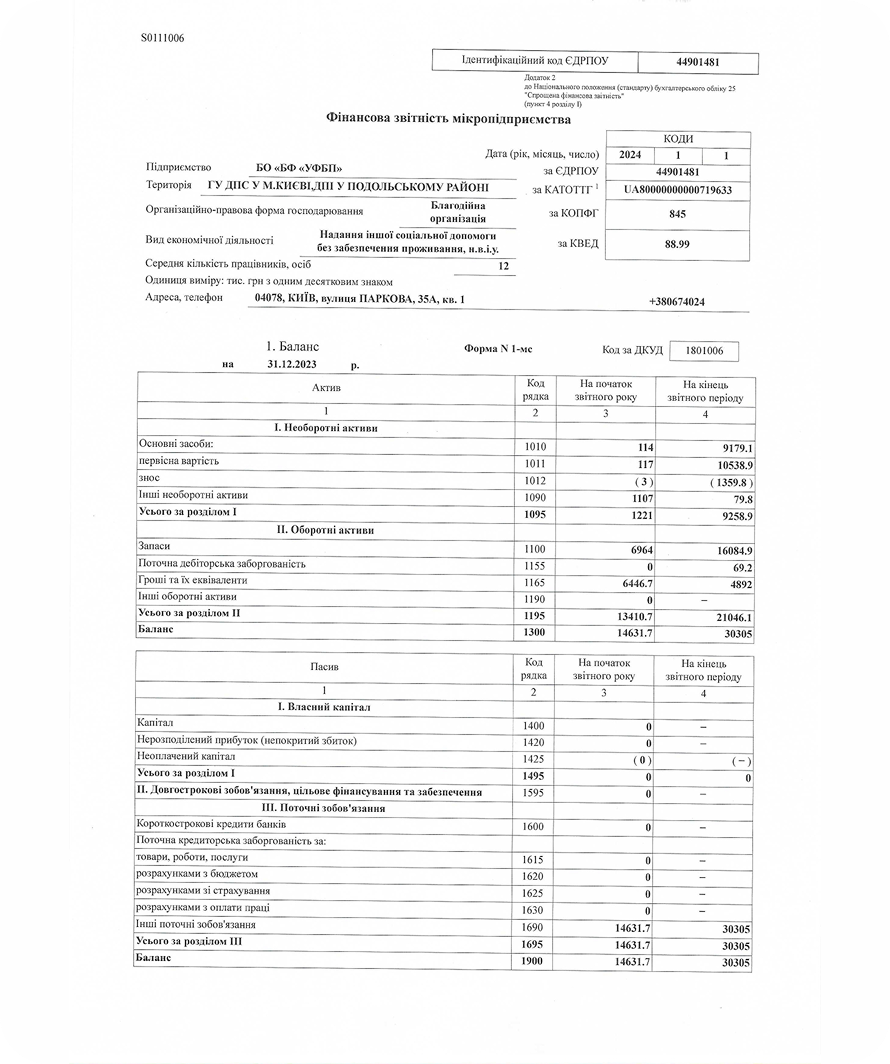 Фінзвіт 2023