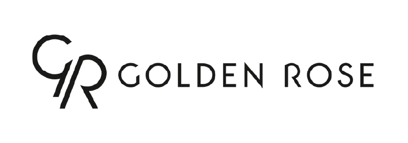 Golden Rose brand logo with stylized initials 'GR'.