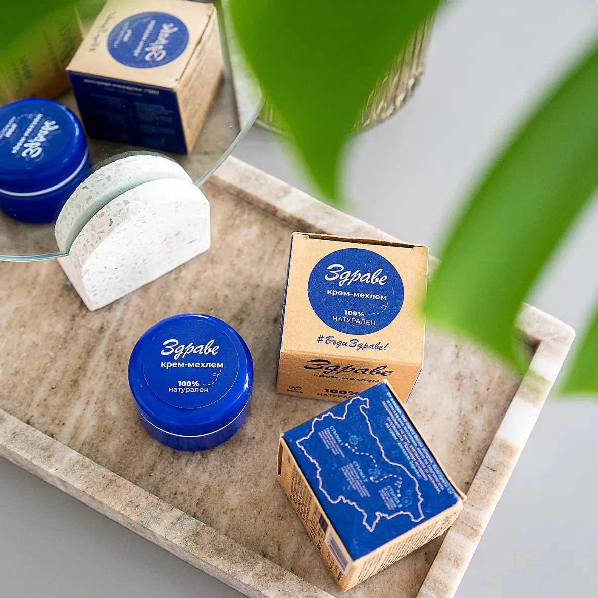 Zdrave packaging series using textured paper and earthy design tones.