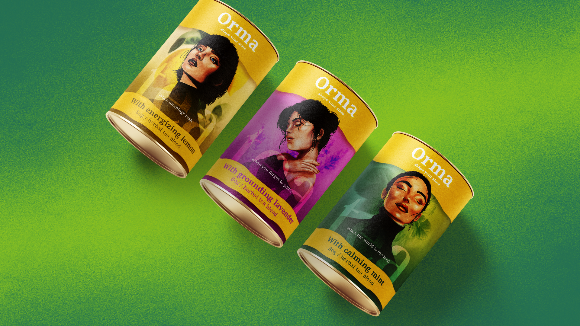 Tea Package design illustration by Alex Mileva