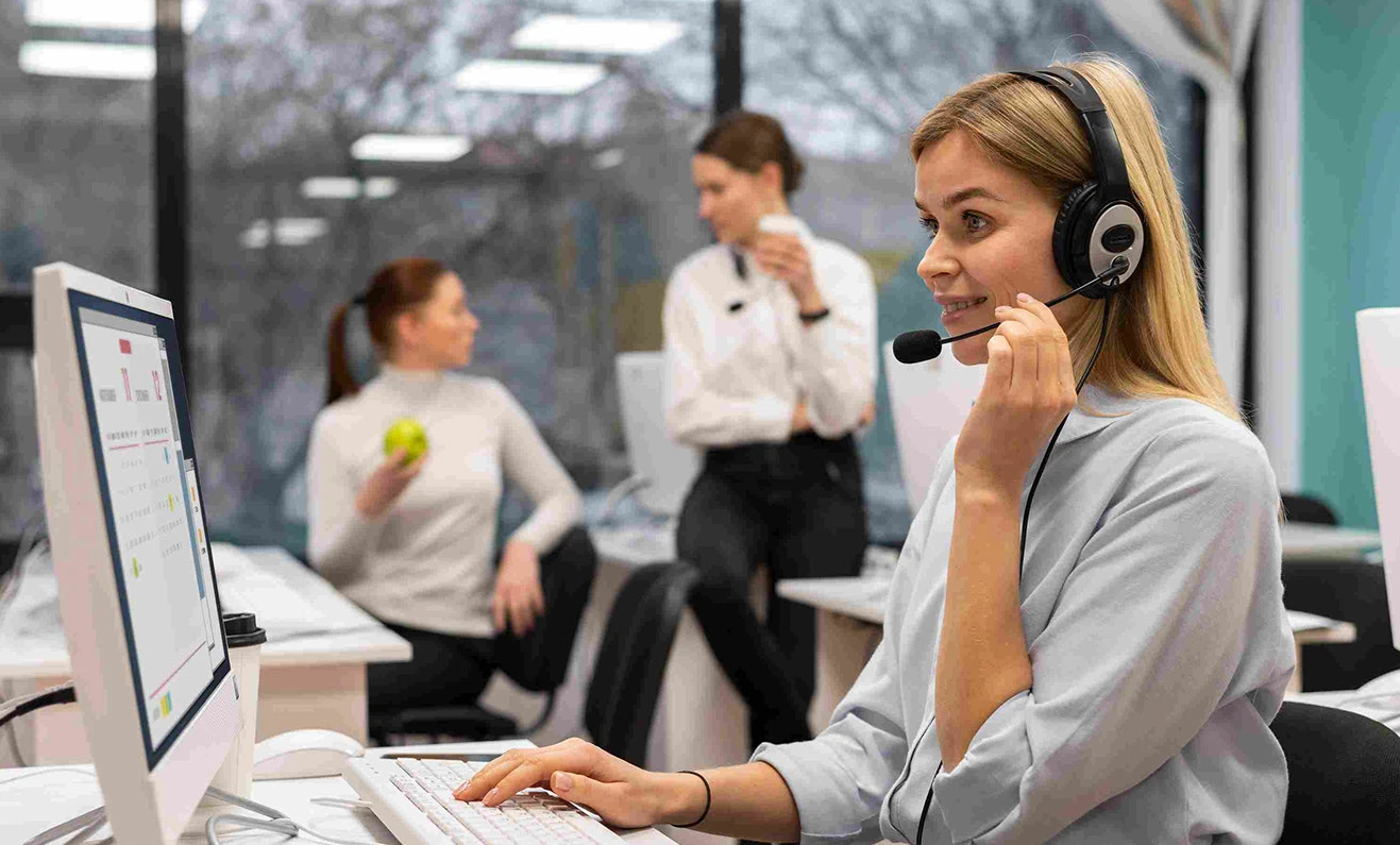 image of people working in an office setting