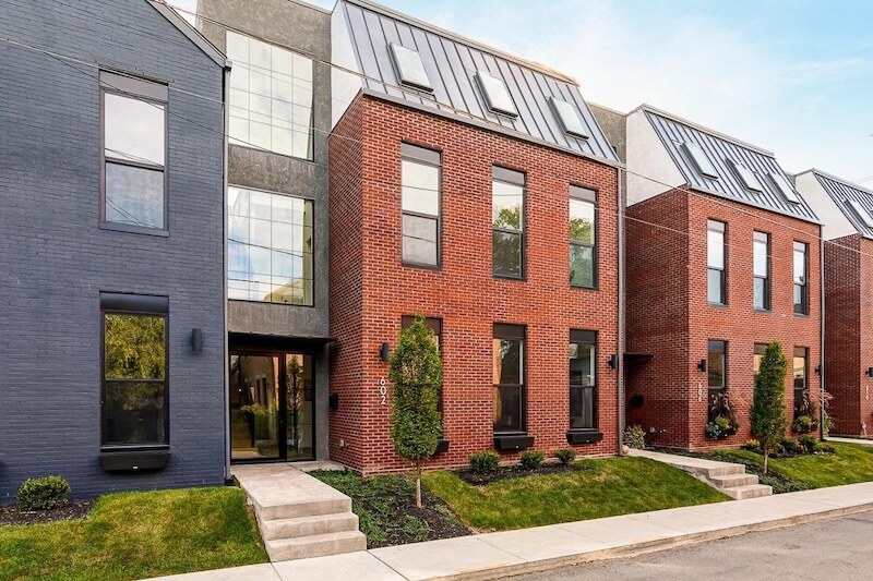 10 luxury townhouses on the edge of German Village in Columbus Ohio