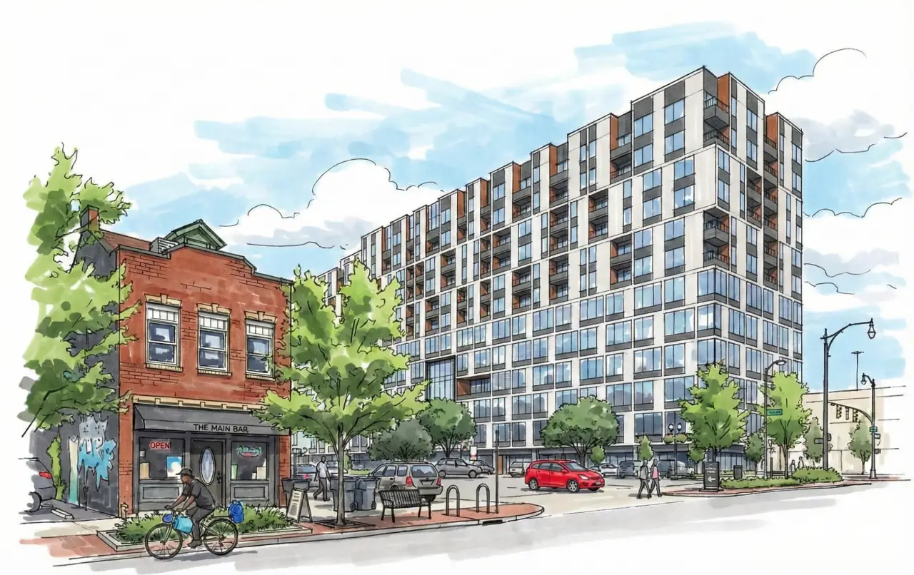 Jay DeVore providing owner's representative services at a commercial construction site in Columbus, Ohio.