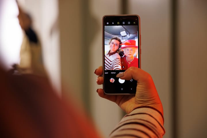 Selfie avec la reine Elizabeth II