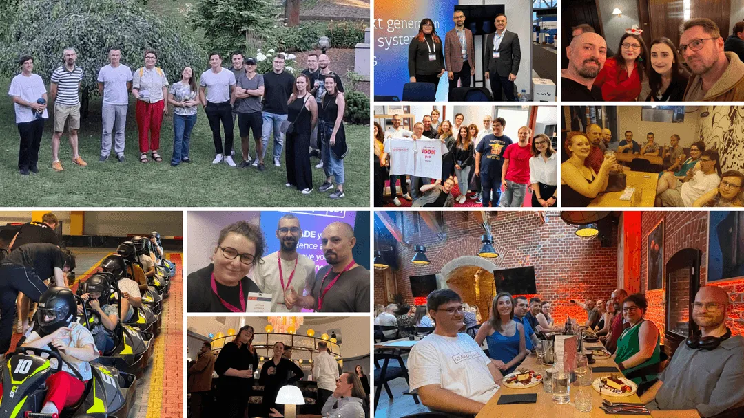 a collage of people posing for a photo