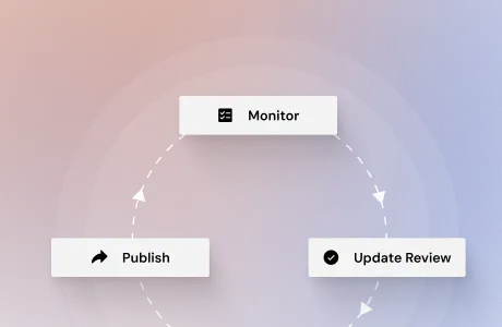 a computer screen with arrows and a diagram