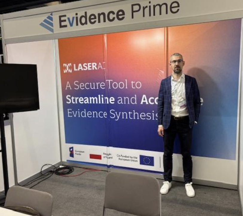 Artur Nowak at the Evidence Prime booth at ISPOR Annual 2025