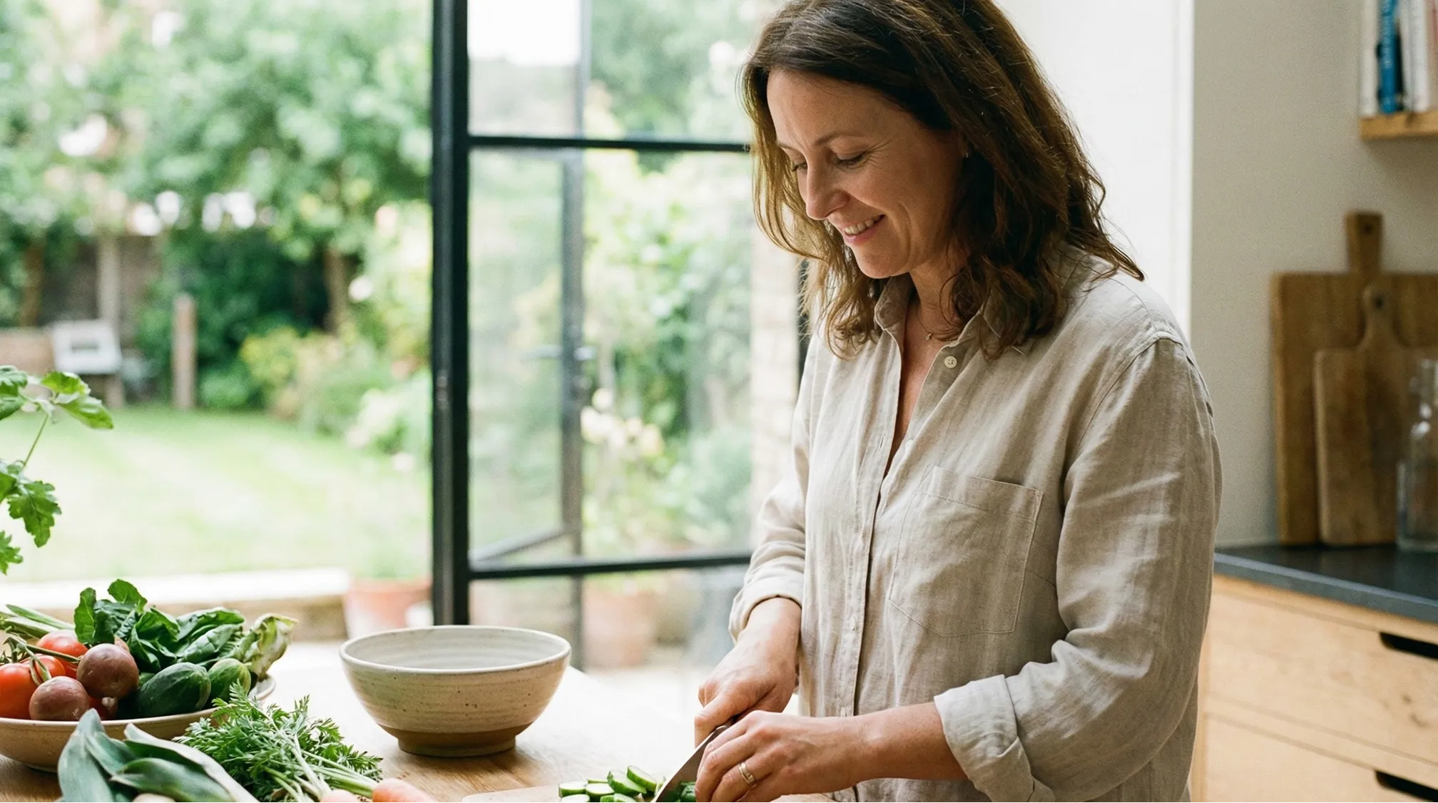 Simple and mindful nutrition preparation illustrating focus on meaningful health measurements and lifestyle choices