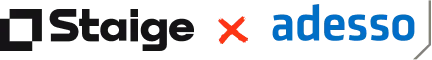 Logos von Staige und adesso Partnerschaft