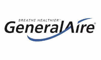 GeneralAire logo with the tagline Breathe Healthier and a blue swoosh underlining the text.