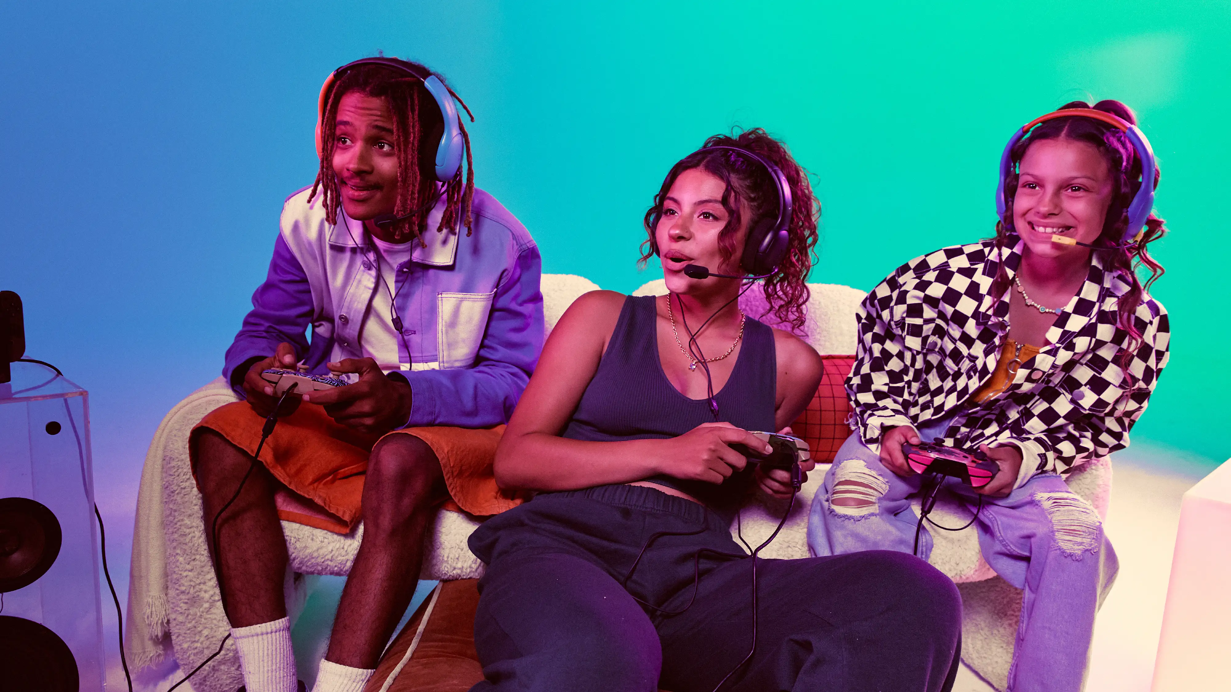 Friends gaming with PDP products