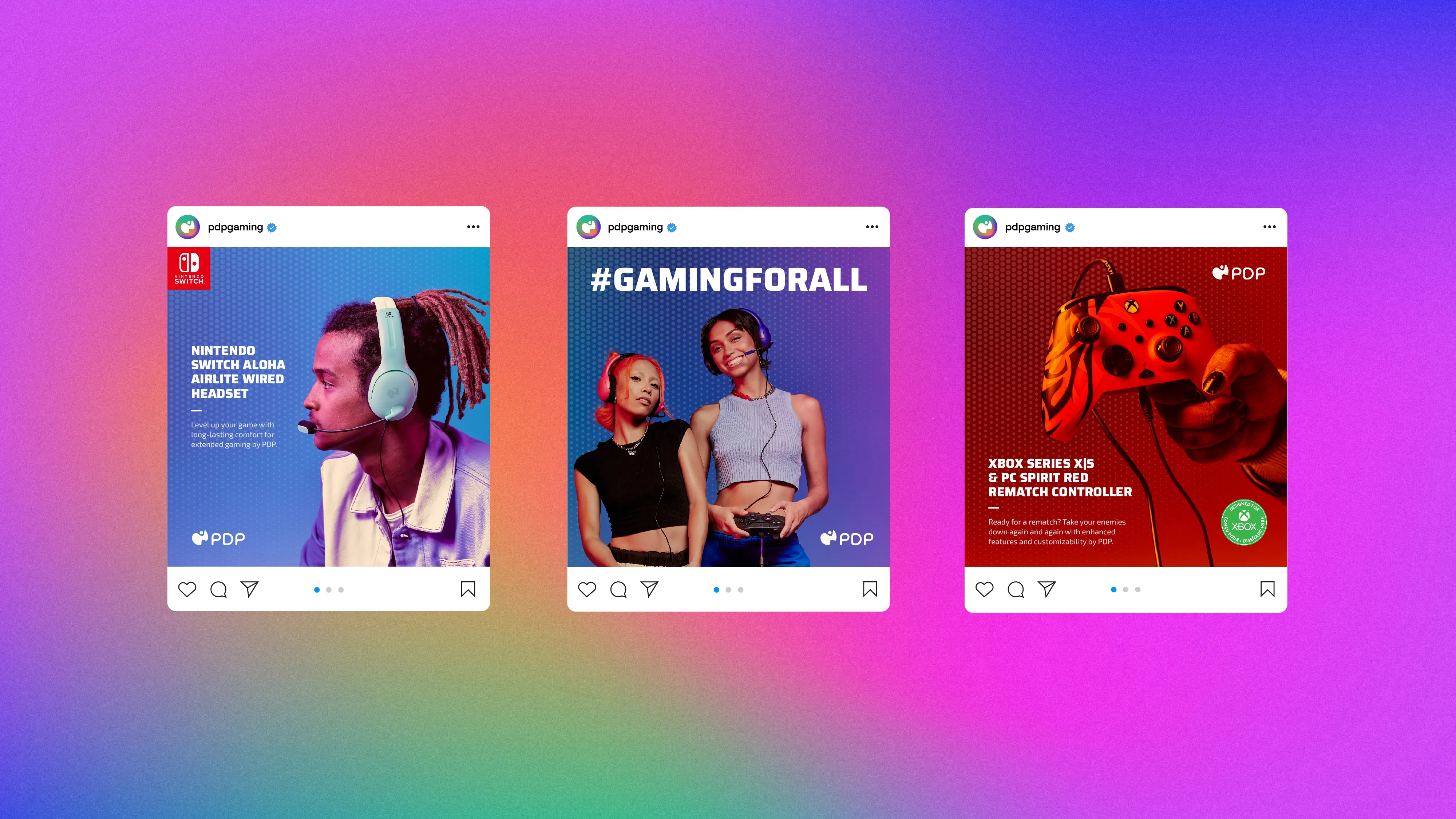 PDP Gaming Social Media Posts