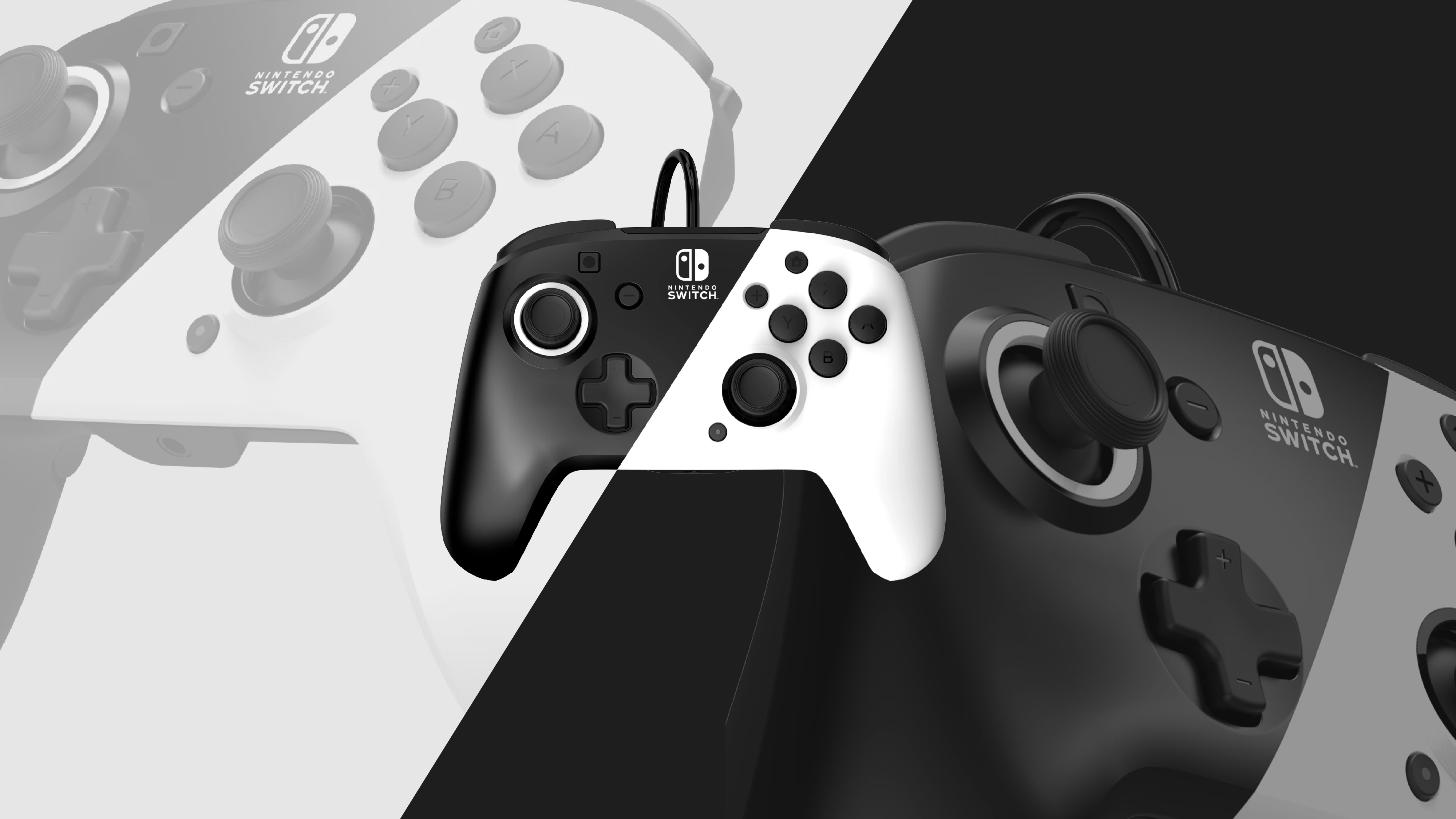 PDP Black & White Game Controller