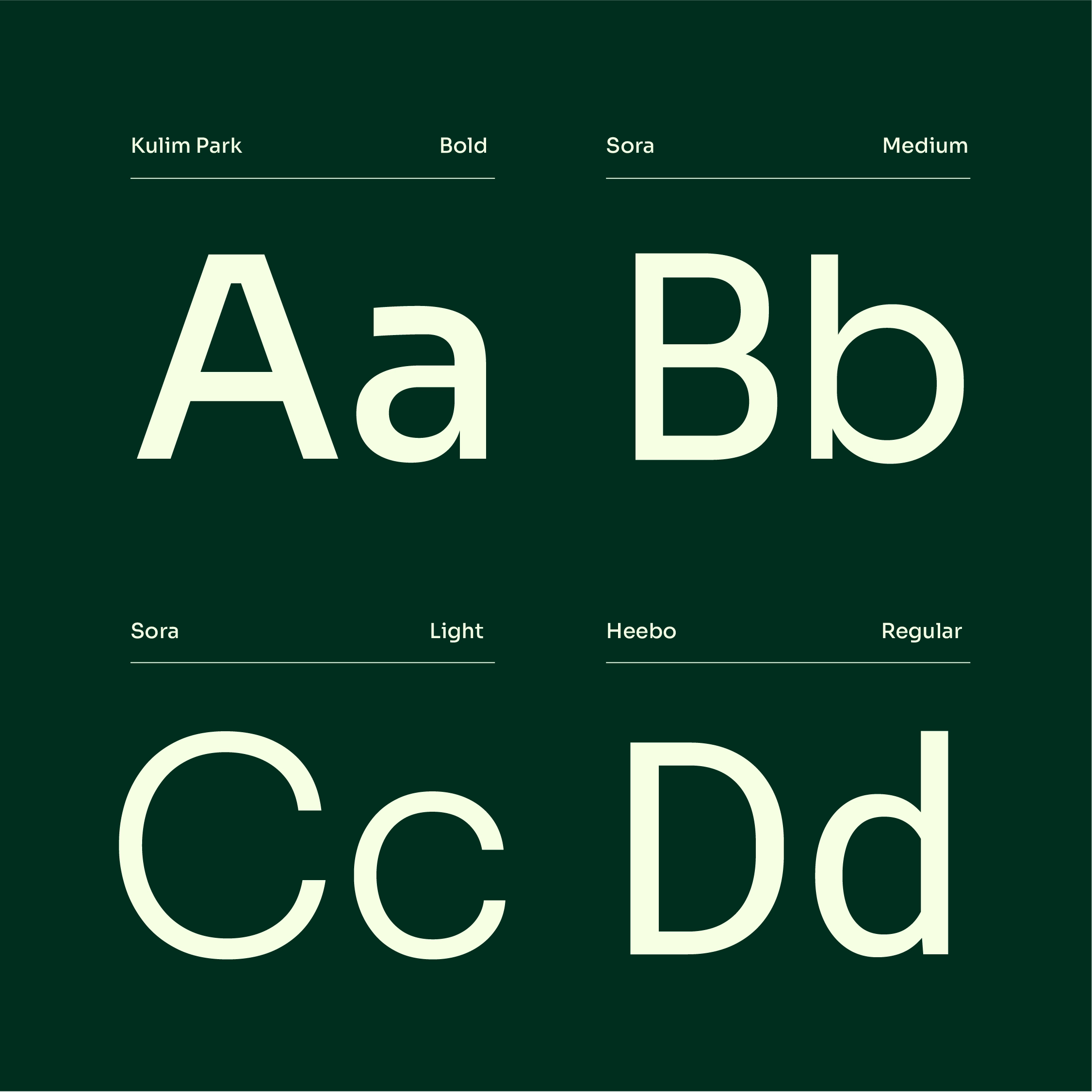 Evertree typography suite