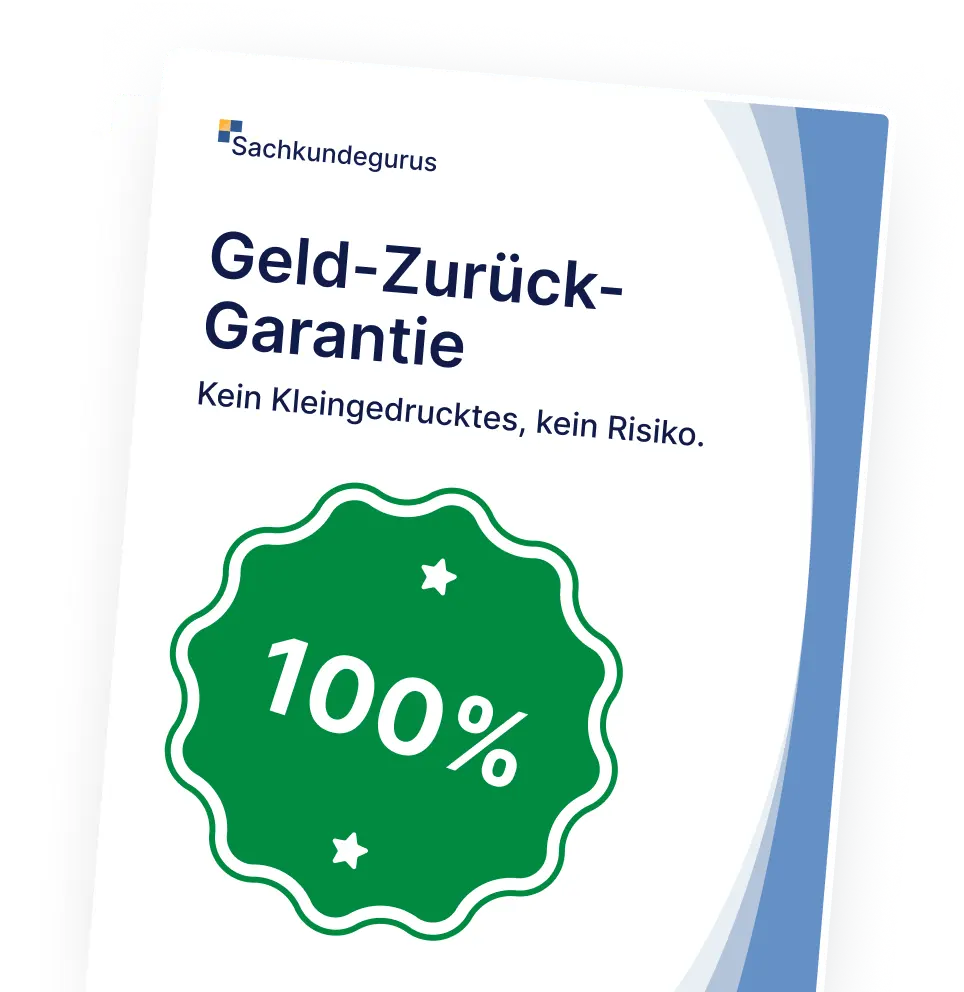 Geld-Zurück-Garantie Zertifikat