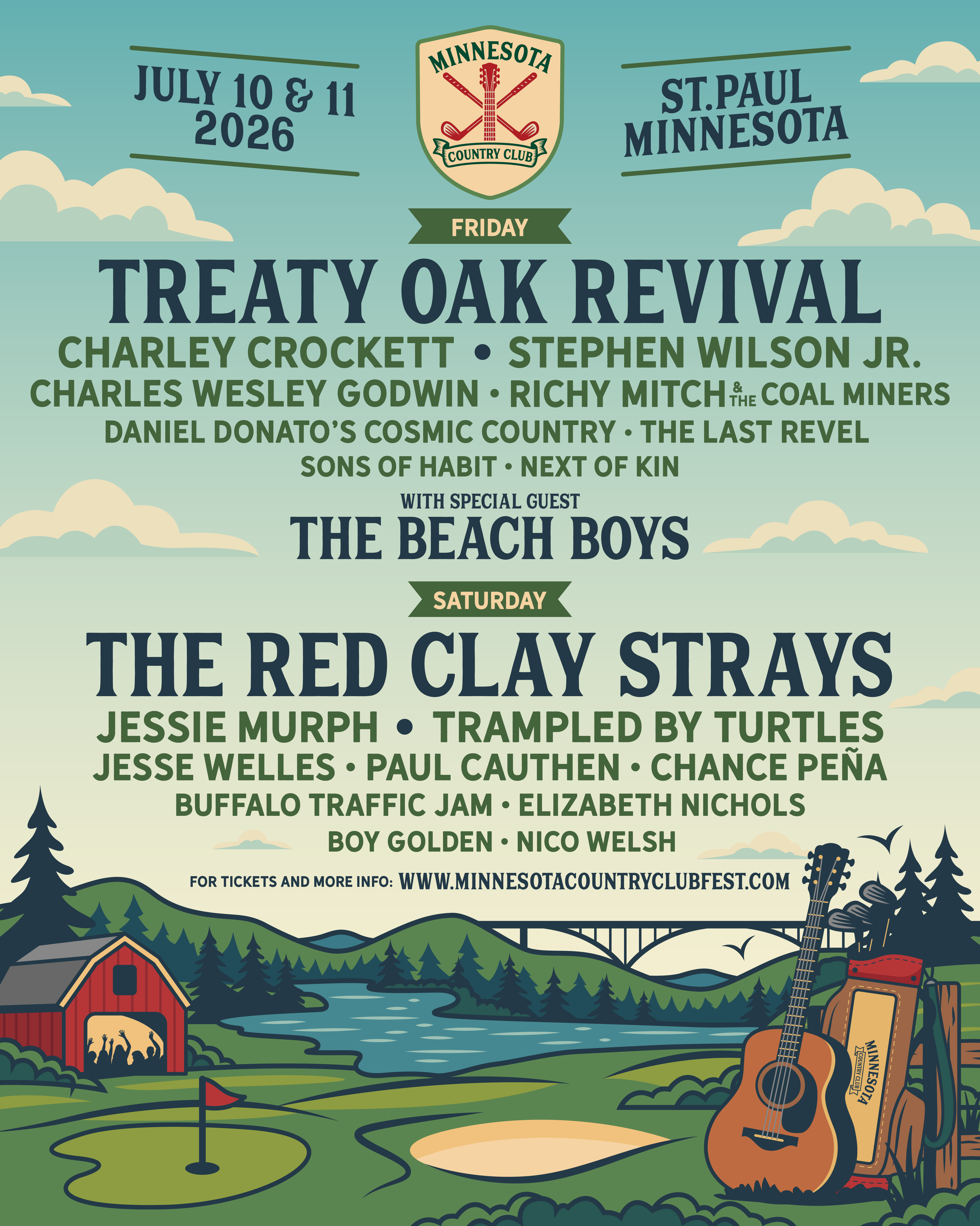 Minnesota Country Club lineup poster