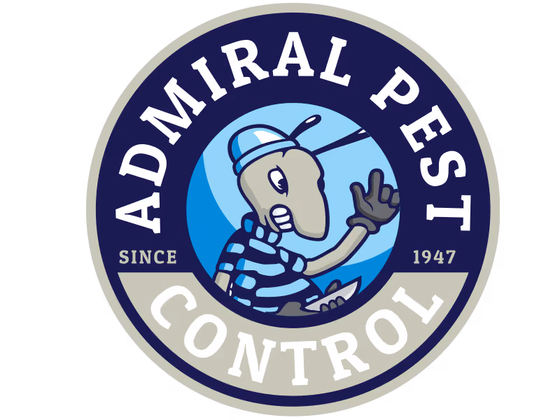 admiral pest control badge logo