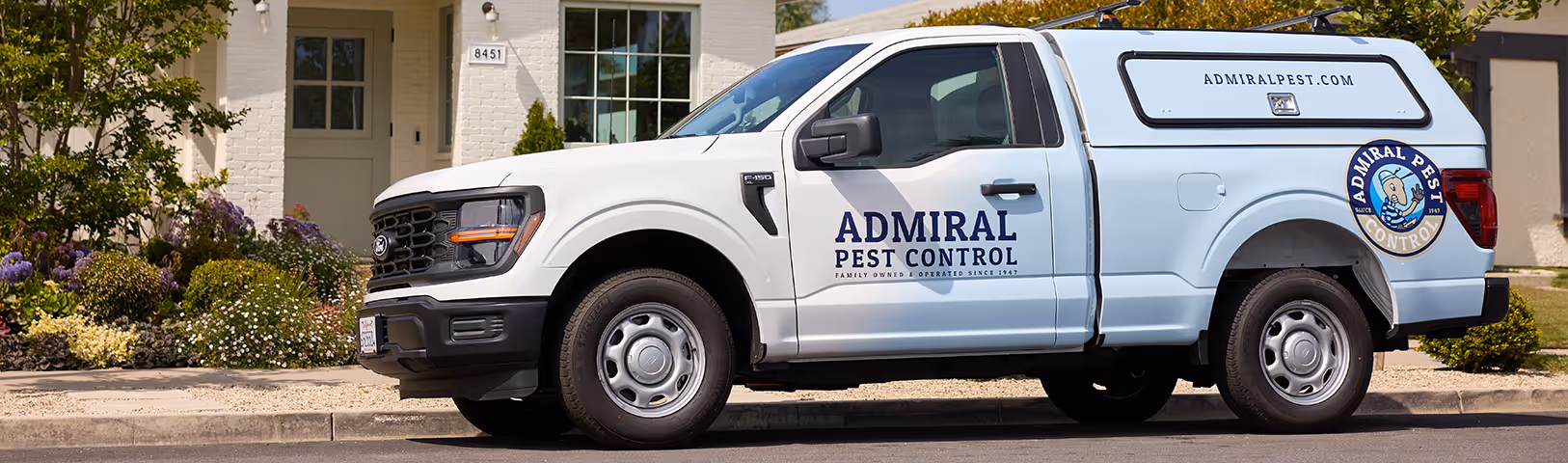 admiral pest control truck