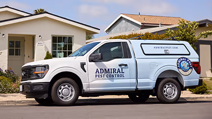 admiral pest truck in california