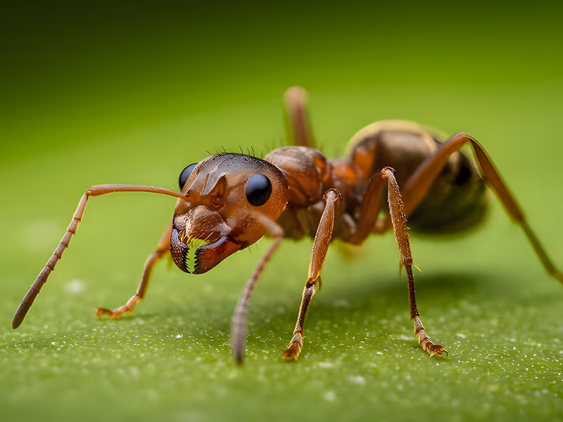 red ant close up