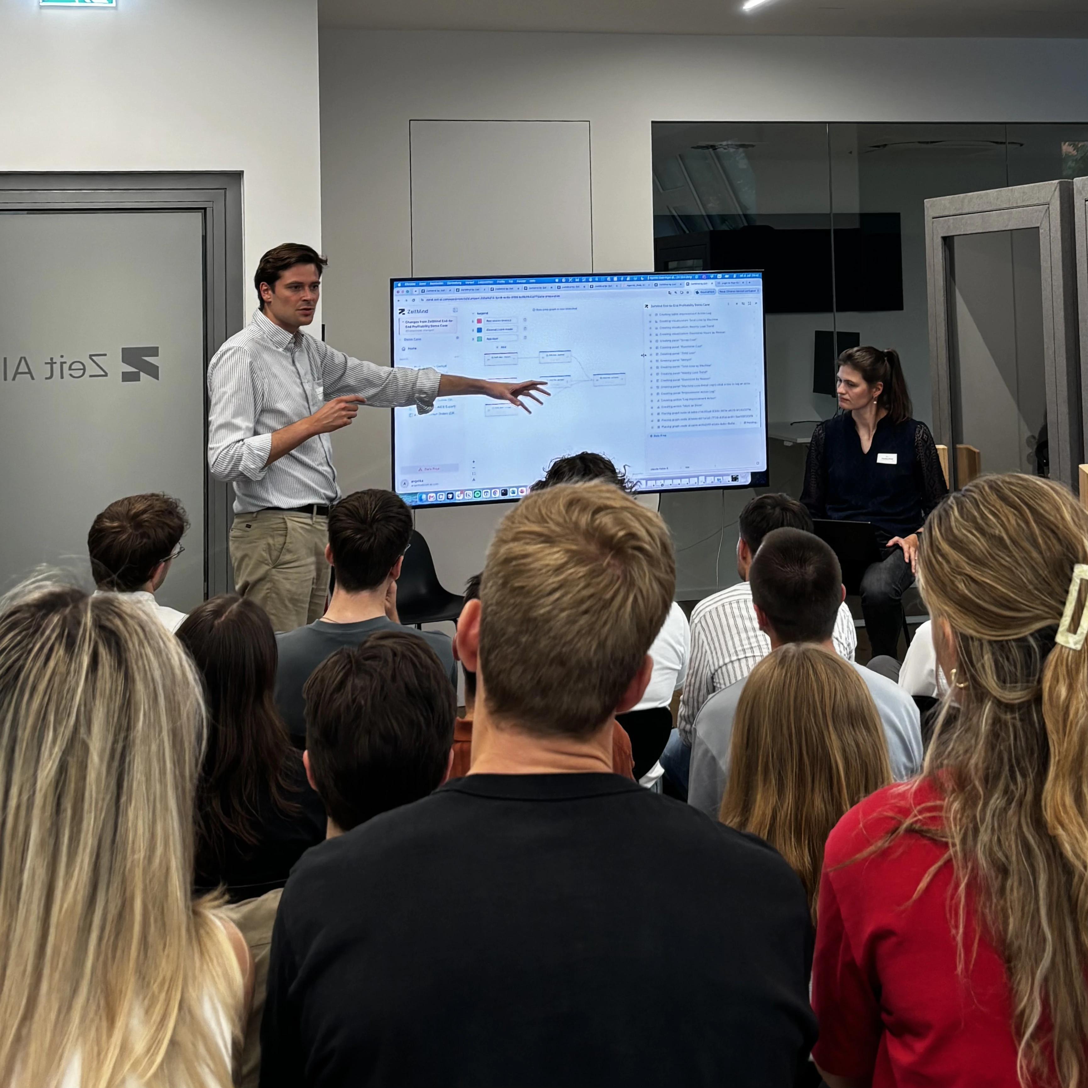 Audience at a pitch event