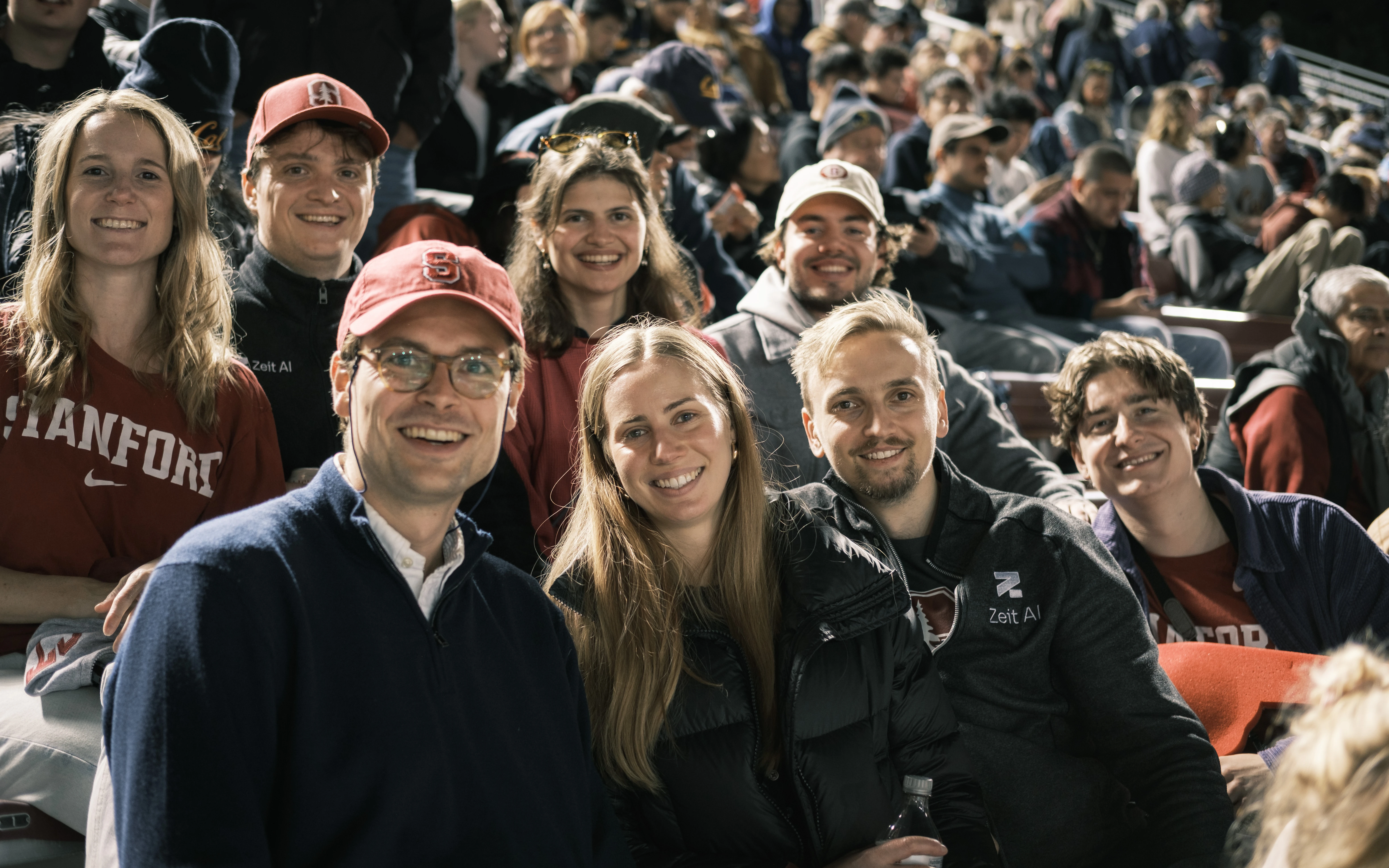 Group photo at a sports event