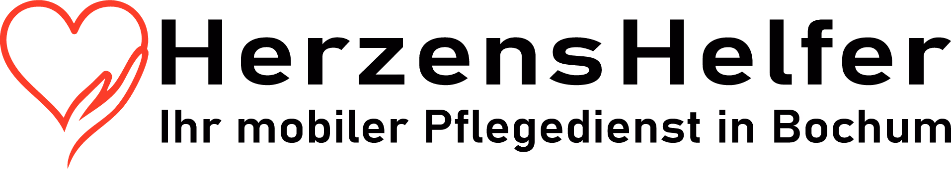 Herzenshelfer-bochum Logo rotes Herz mit Hand