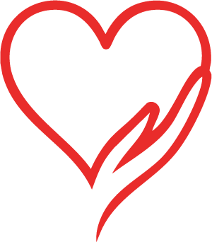 Herzenshelfer-bochum Logo Icon rotes Herz mit Hand