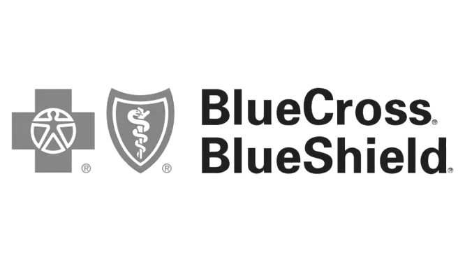 Blue Cross Blue Shield corporate logo in black and white