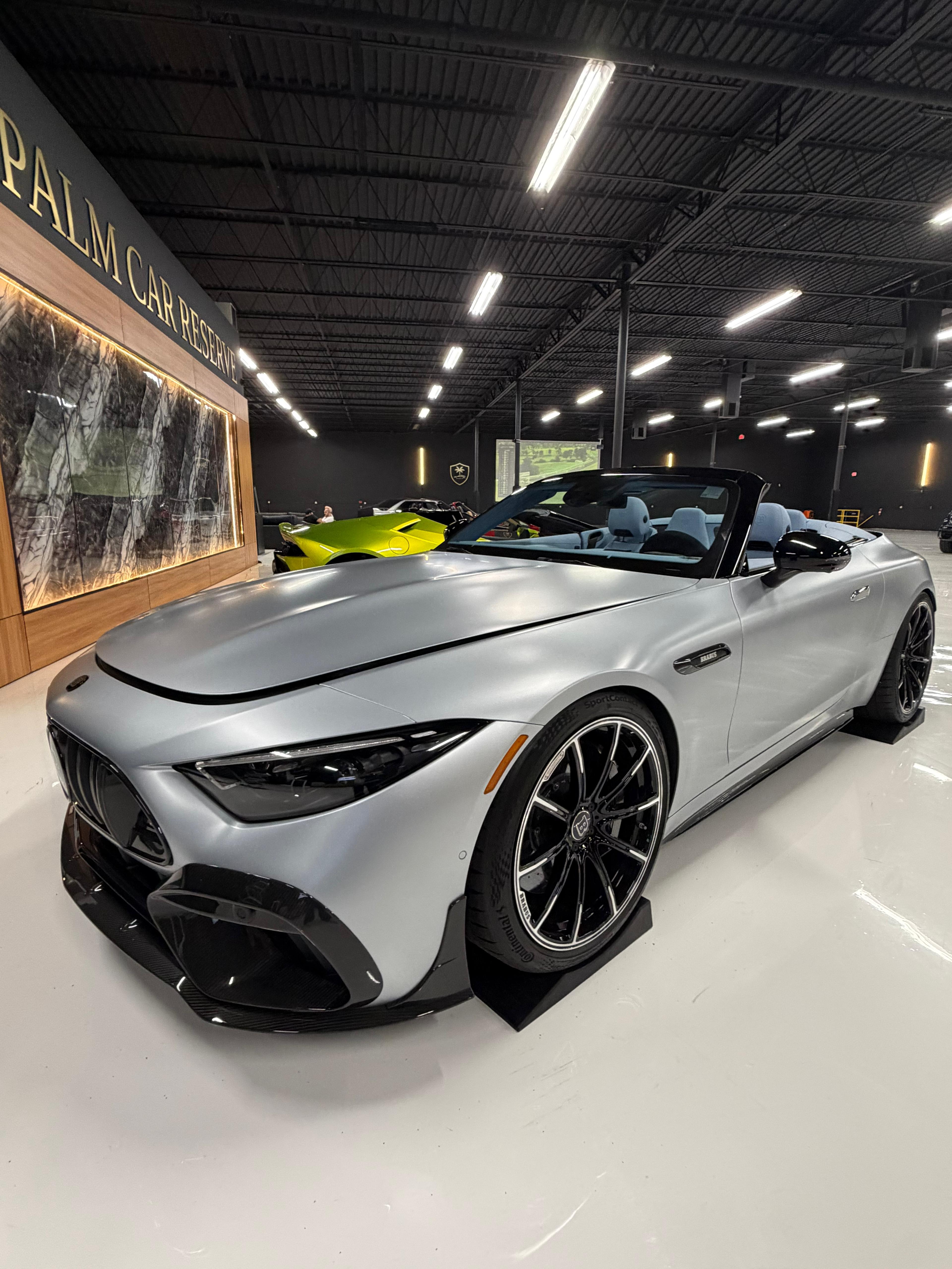 Members lounge at luxury car storage facility Boca Raton