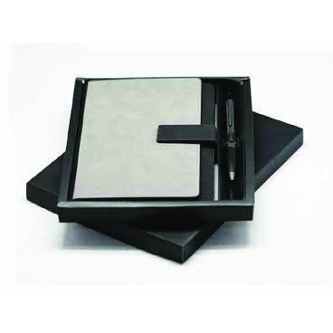 Boxed notebook and pen corporate gift set from the Naqsh Media Dubai catalogue