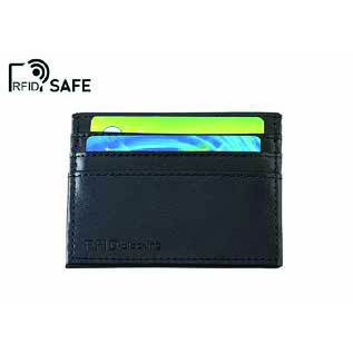 RFID blocking leather card case branded as a corporate giveaway in Dubai