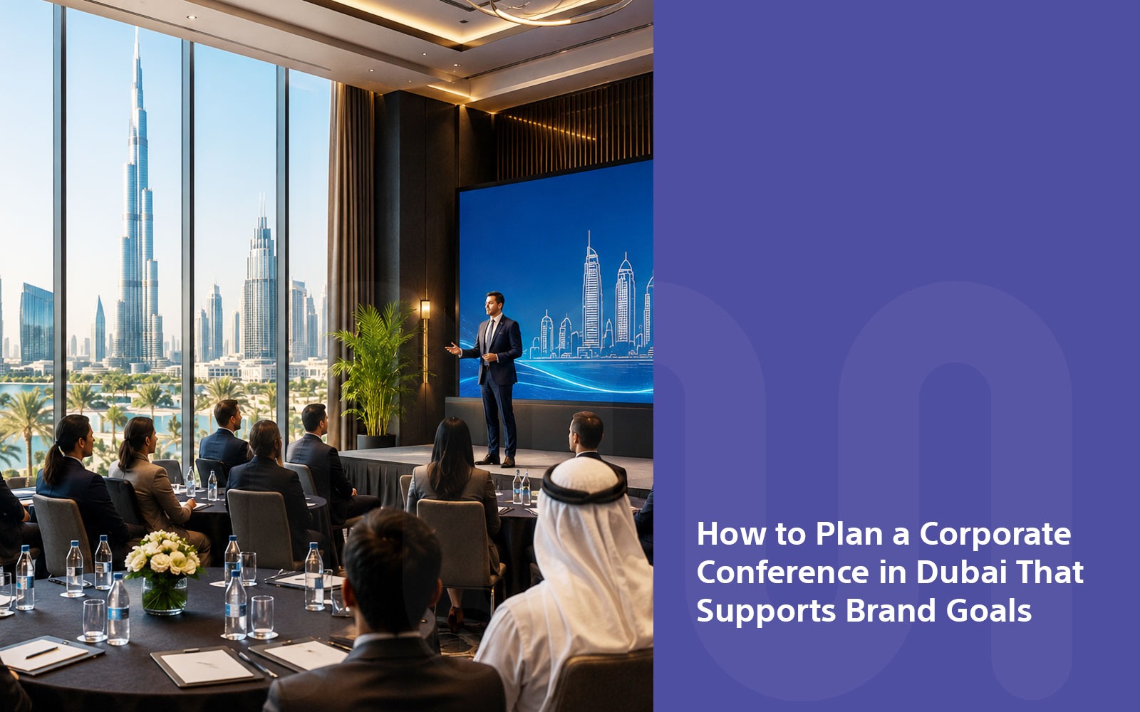 Corporate conference set up and managed in Dubai