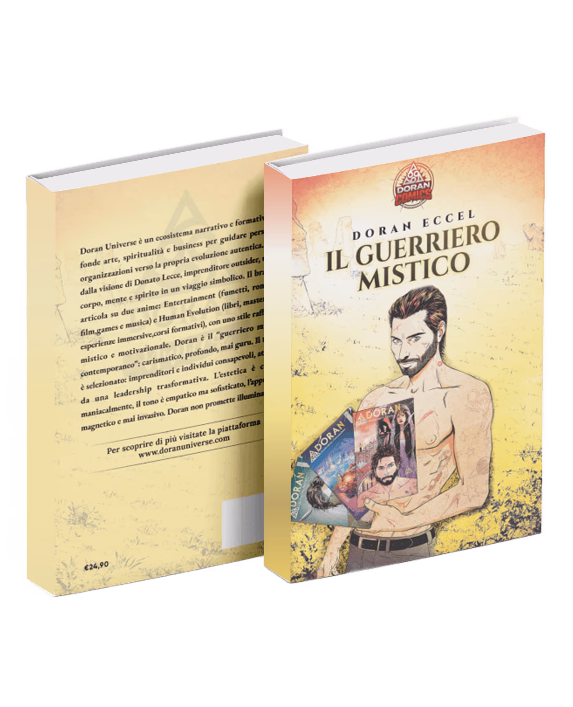 mockup copertina fumetto: Doran Il Guerriero Mistico