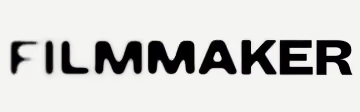 Black writing on a light background with the word 'FILMMAKER' in stylized characters.
