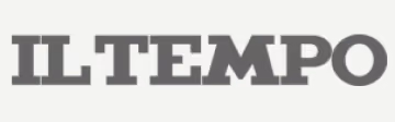 IL TEMPO logo text in thick gray characters.