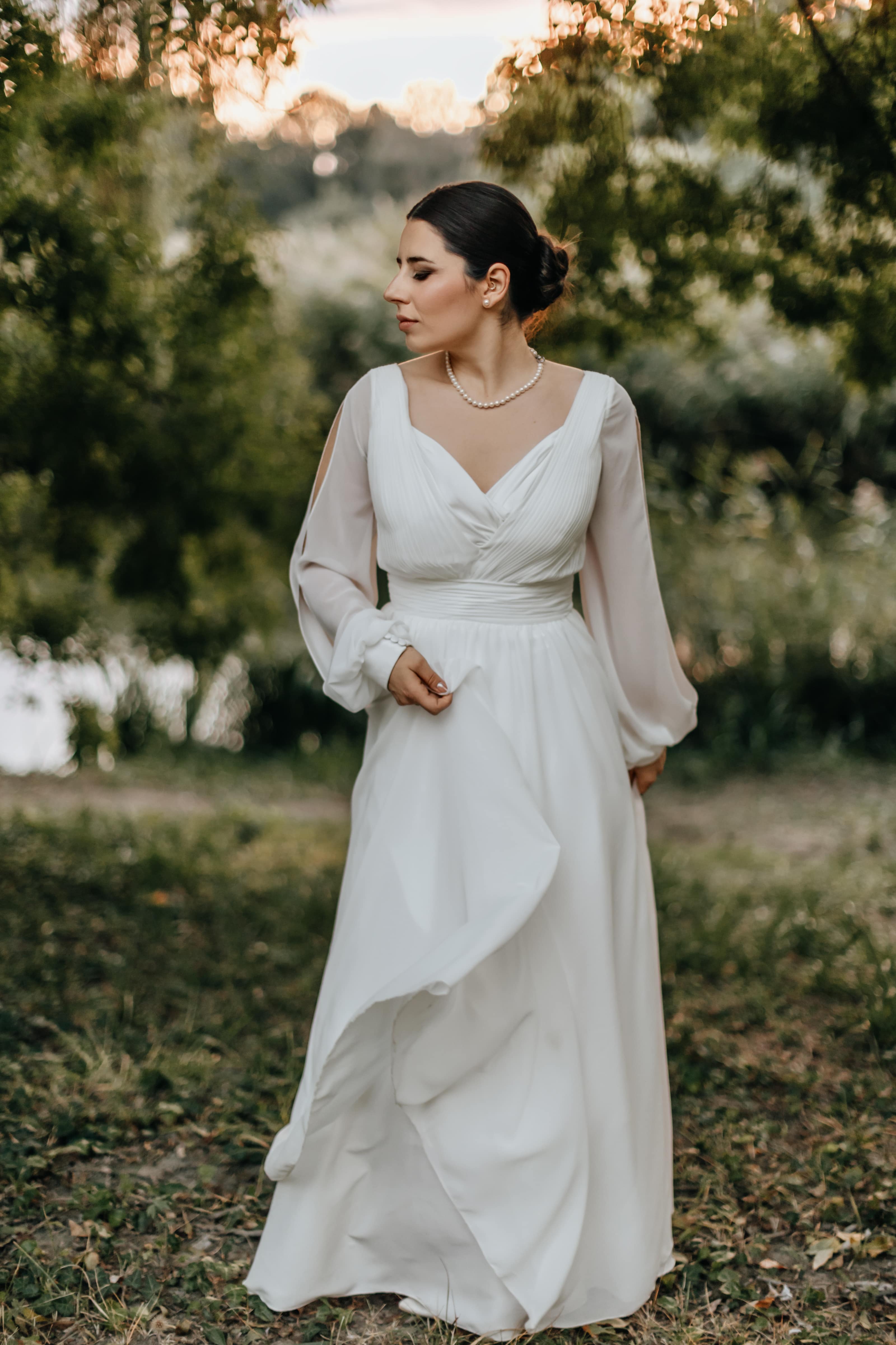 Volcano view from top of hill