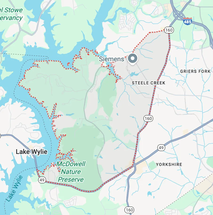 Steele Creek, Charlotte Map