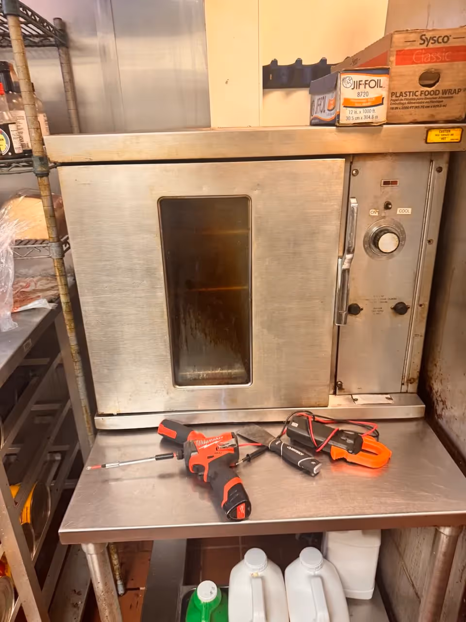commercial oven repair process