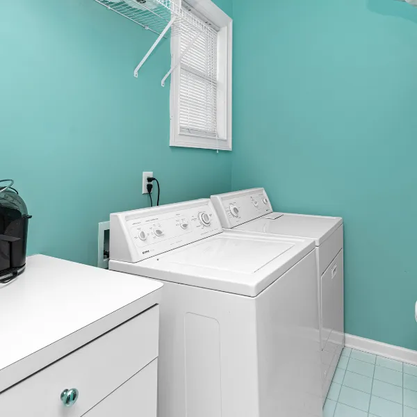 Dryer in a laundry room